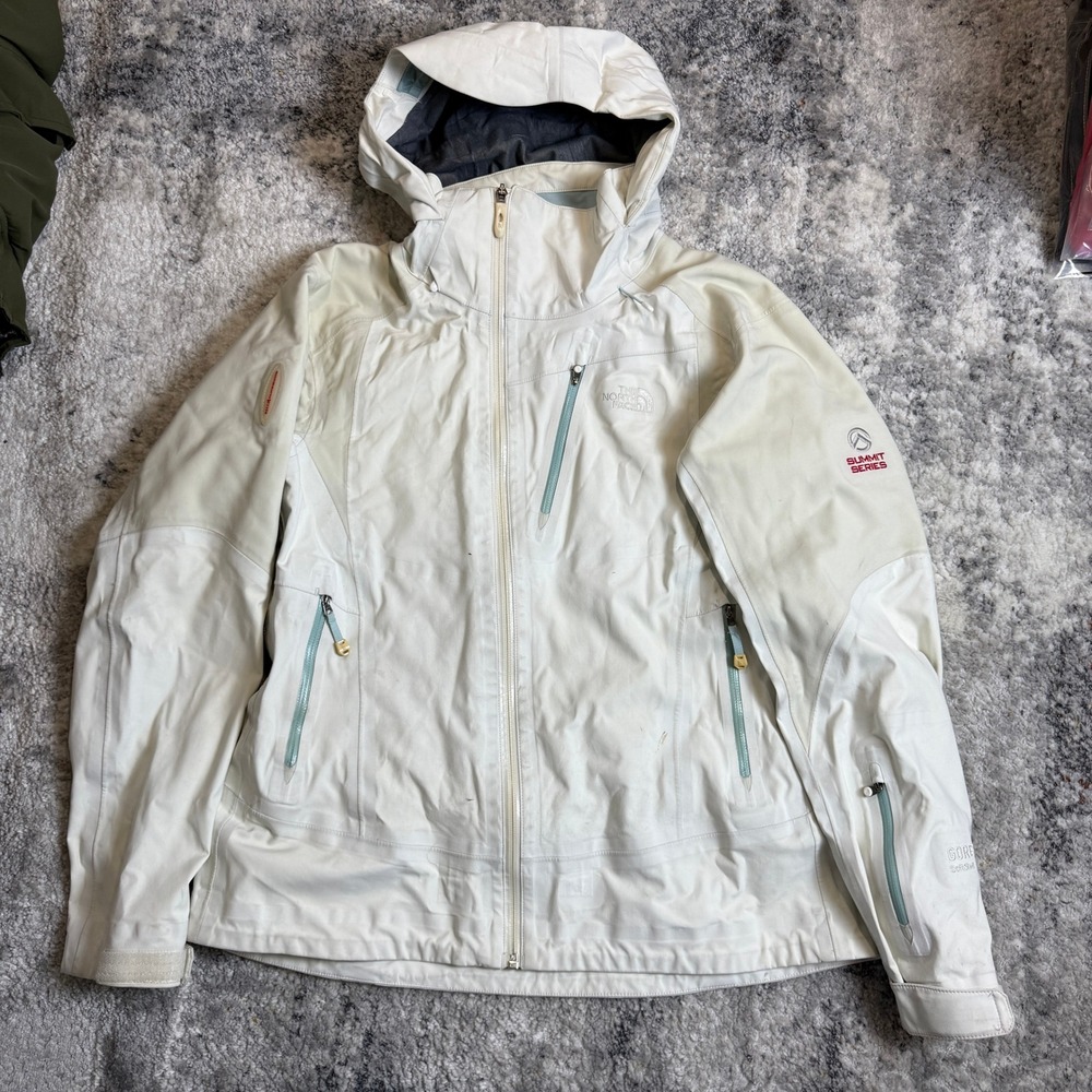 The North Face Summit Series Gore-Tex Soft Shell‎ Jacket White RECCO Womens L